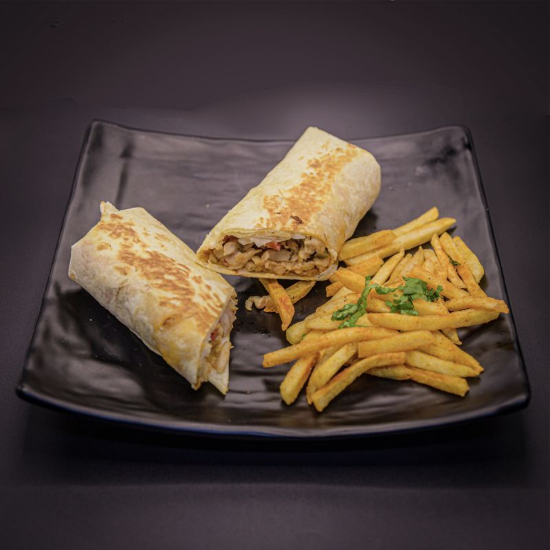 Chicken Saj Wrap